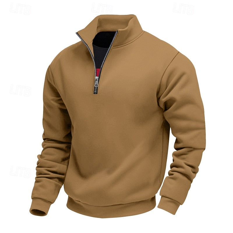 Refined Quarter-Zip Sweatshirt