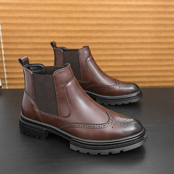 Wingtip Chelsea Boots