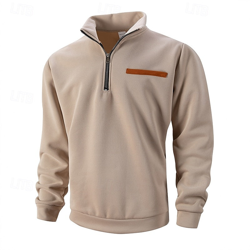 Refined Quarter-Zip Sweater