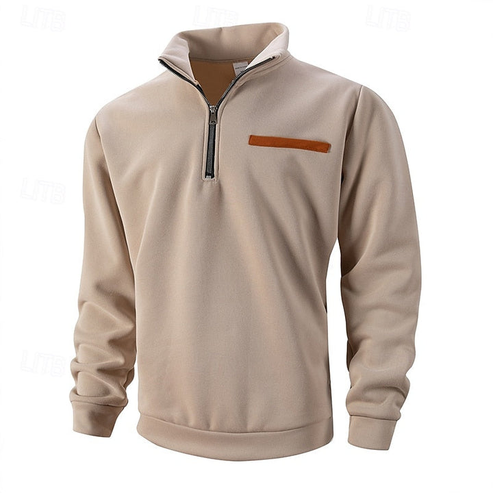 Refined Quarter-Zip Sweater