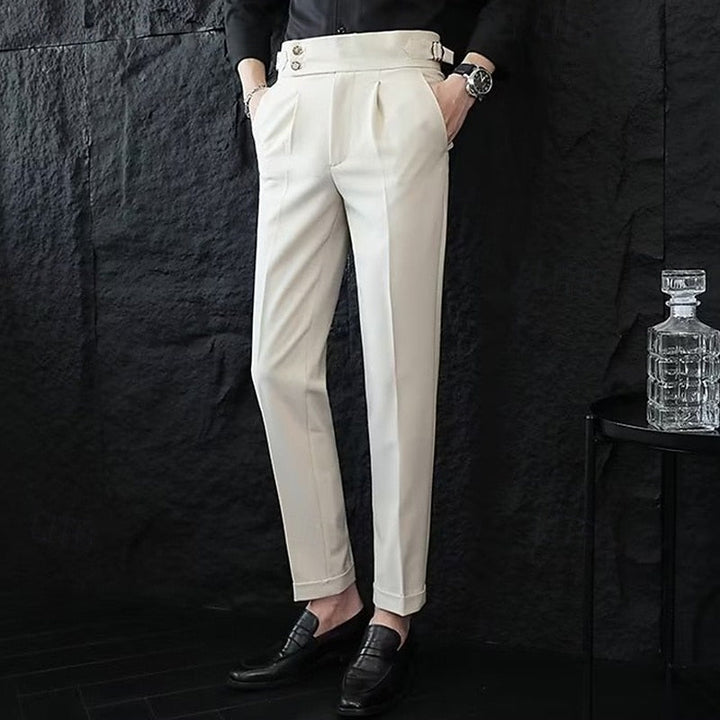 Tailored Straight-Leg Pants