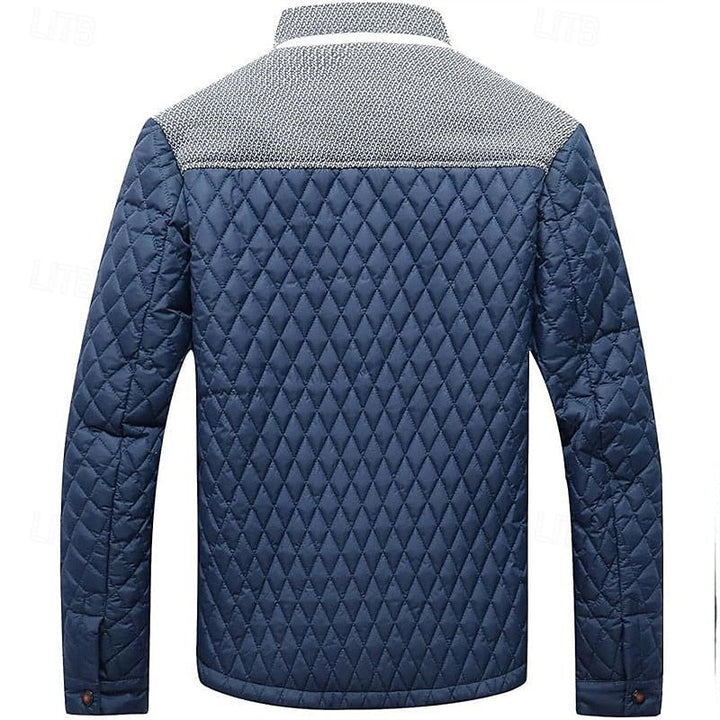Quilted Stand-Collar Jacket