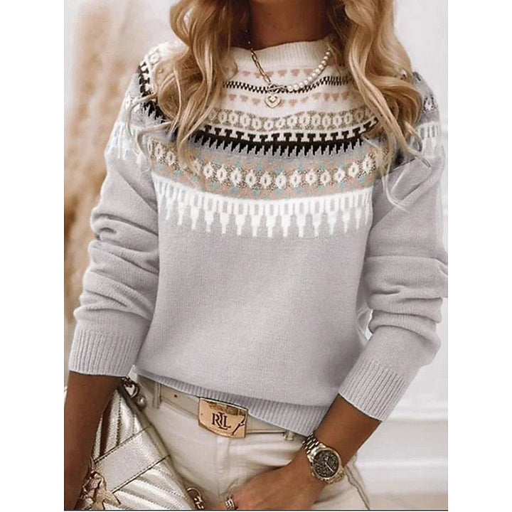 Patterned Knit Sweater