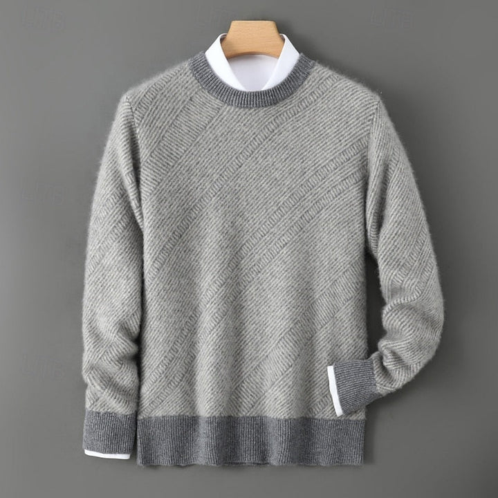 Textured Crew Neck Sweater
