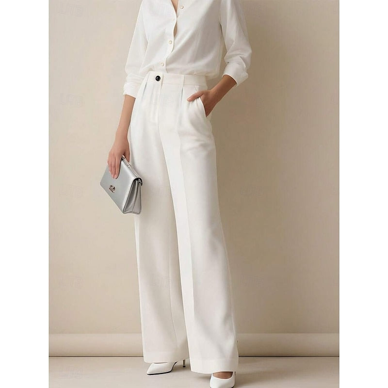 High-Waist Tailored Pants