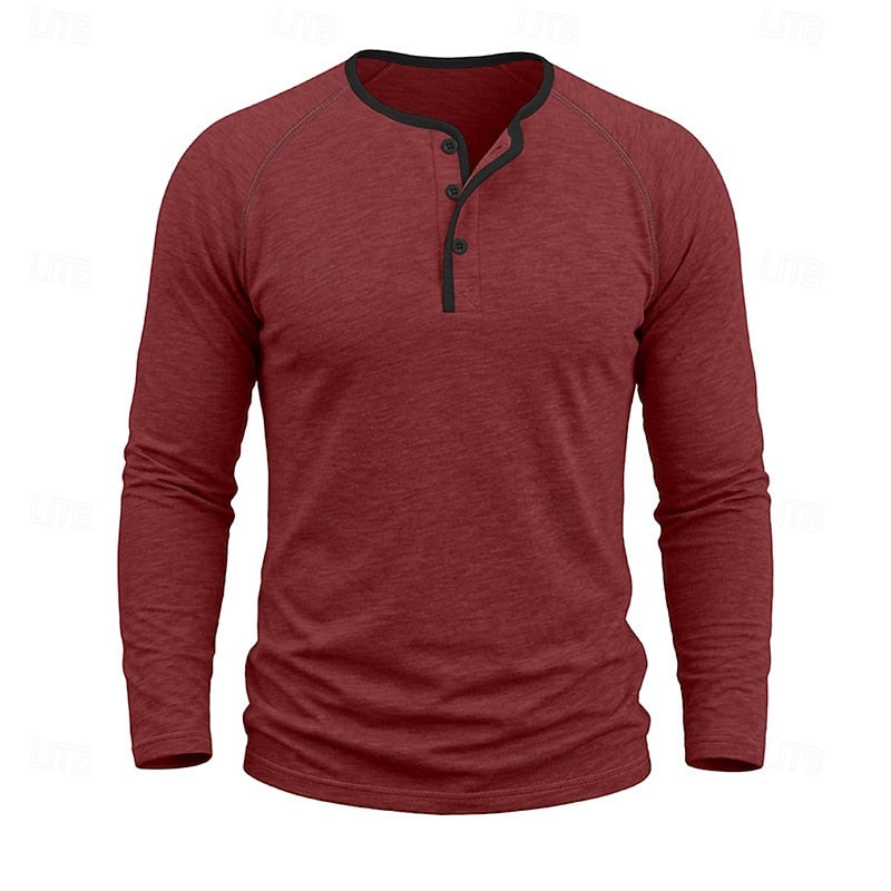 Classic Button Henley Shirt