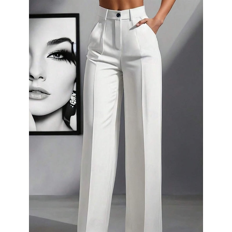 High-Waist Tailored Pants