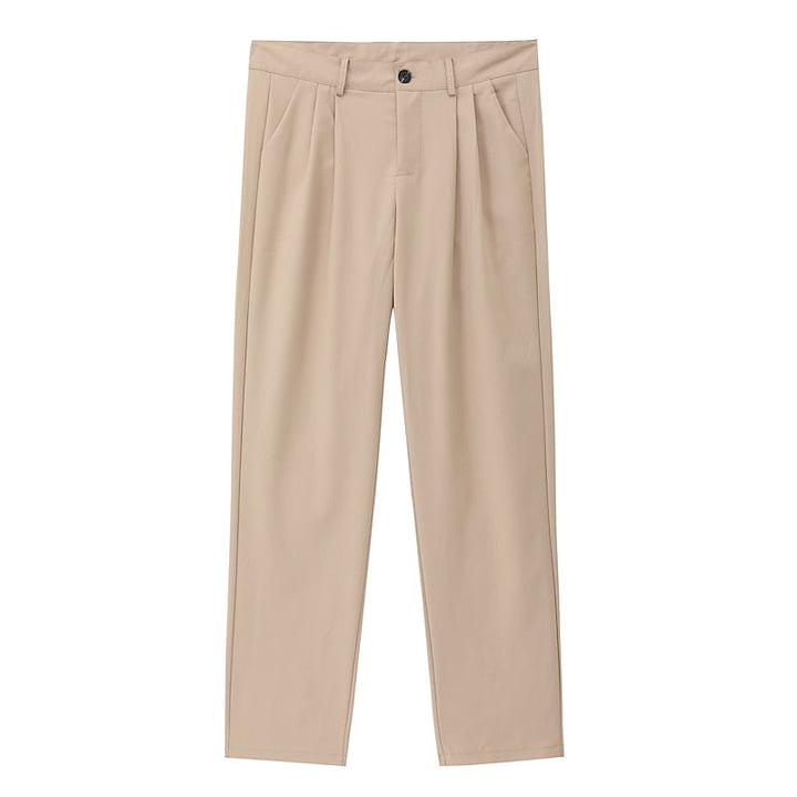 Tailored Straight-Leg Pants
