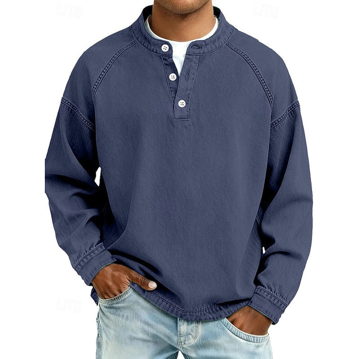 Vintage Washed Henley Shirt