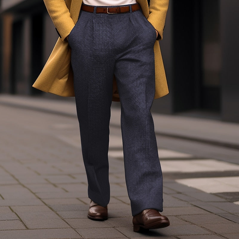 Tailored Straight-Leg Pants