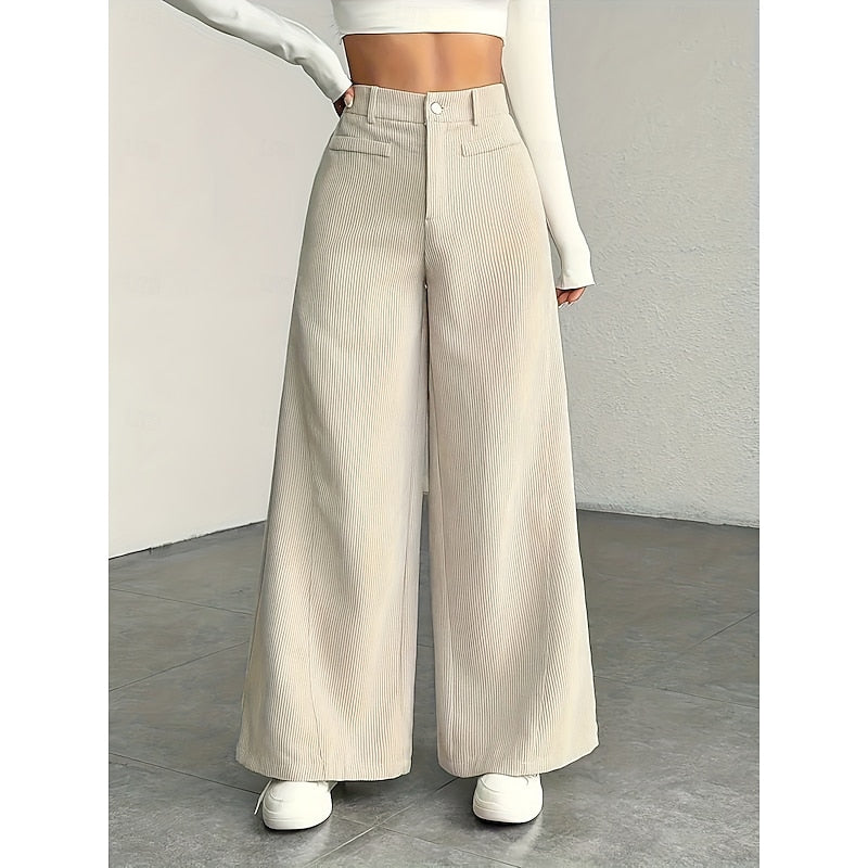 Wide-Leg Tailored Pants