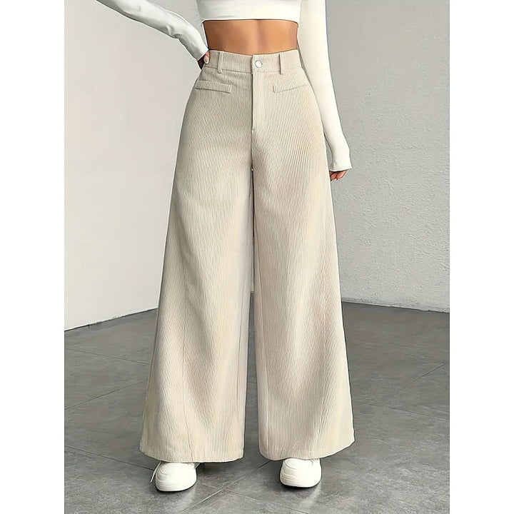 Wide-Leg Tailored Pants