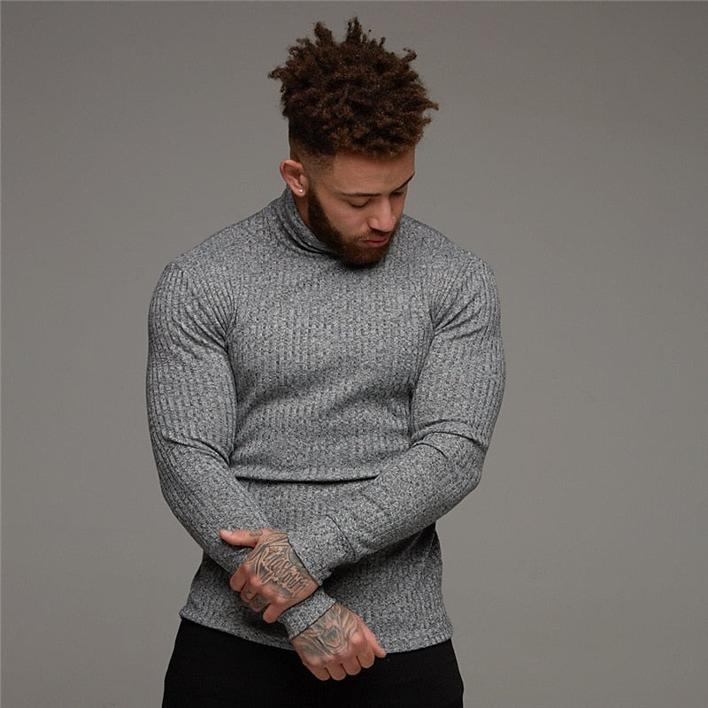 Refined Ribbed Turtleneck