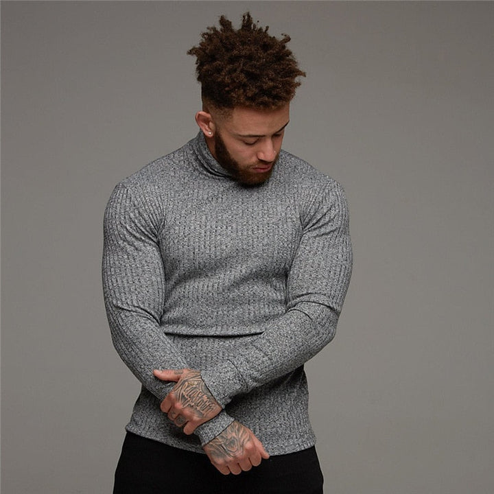 Refined Ribbed Turtleneck