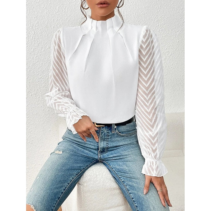 Elegant High-Neck Blouse