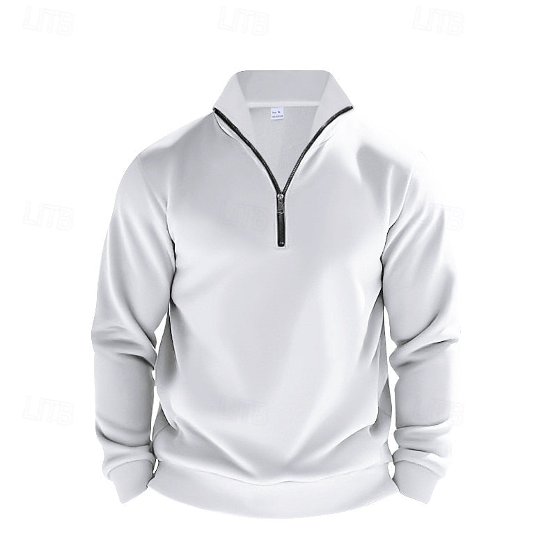 Refined Quarter-Zip Sweatshirt