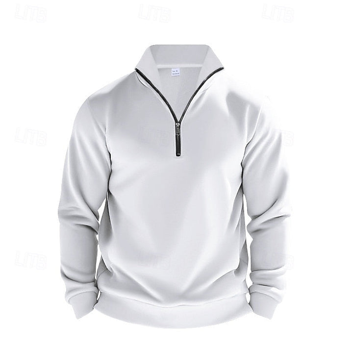 Refined Quarter-Zip Sweatshirt