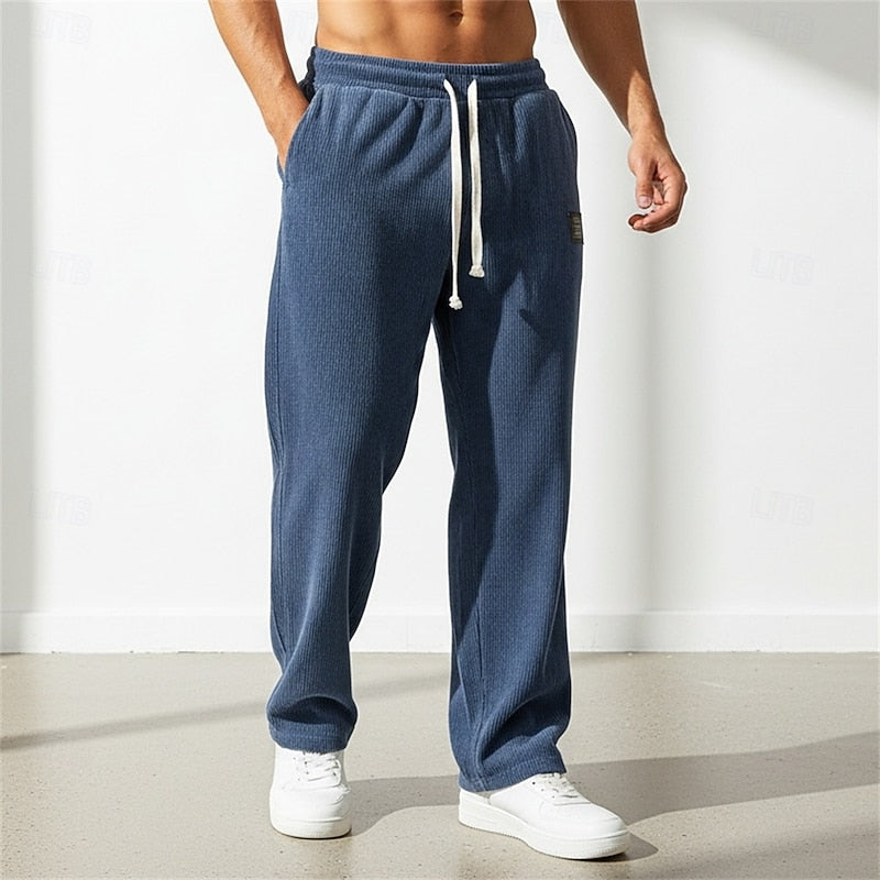 Relaxed Straight-Leg Pants