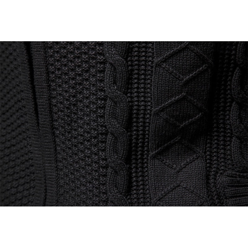 Textured Zip-Up Cardigan