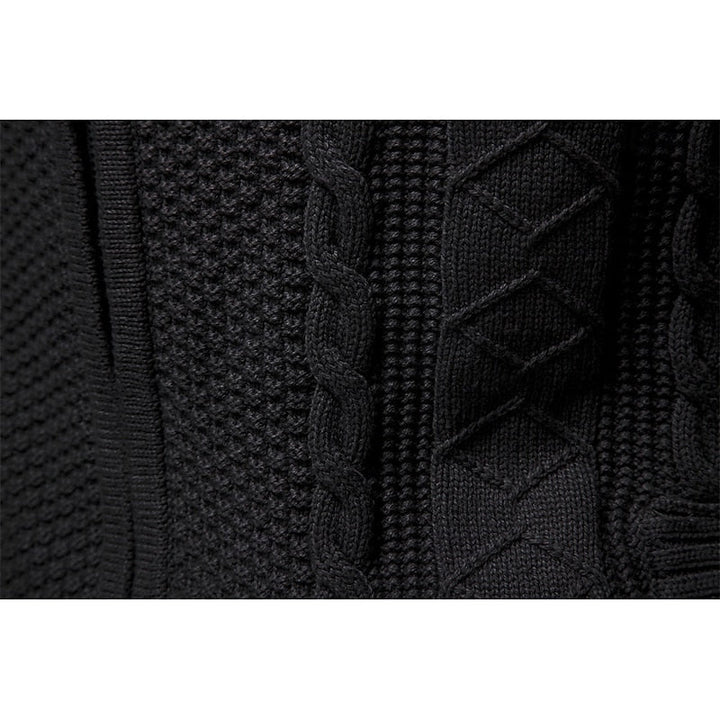 Textured Zip-Up Cardigan