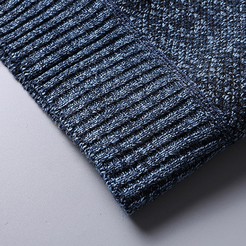 Quarter-Zip Stand Collar Sweater