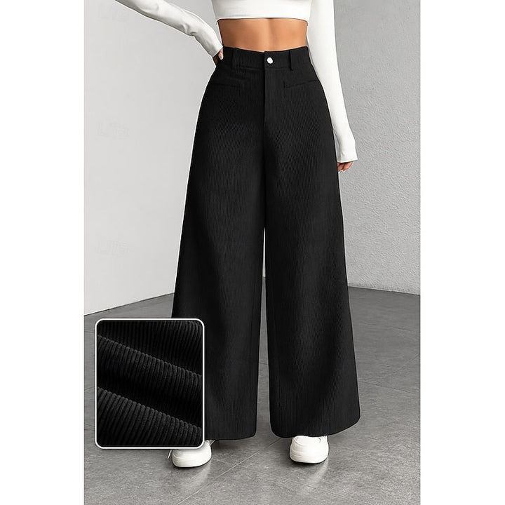 Wide-Leg Tailored Pants