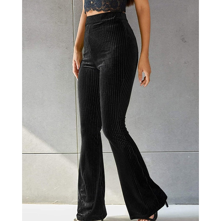 High-Waist Flared Pants