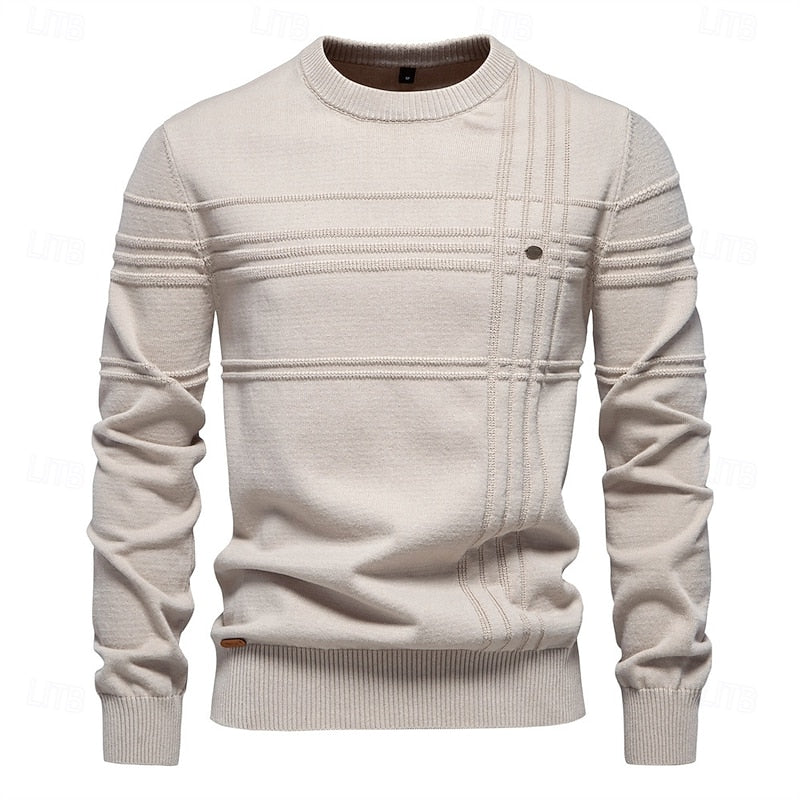 Textured Crewneck Sweater
