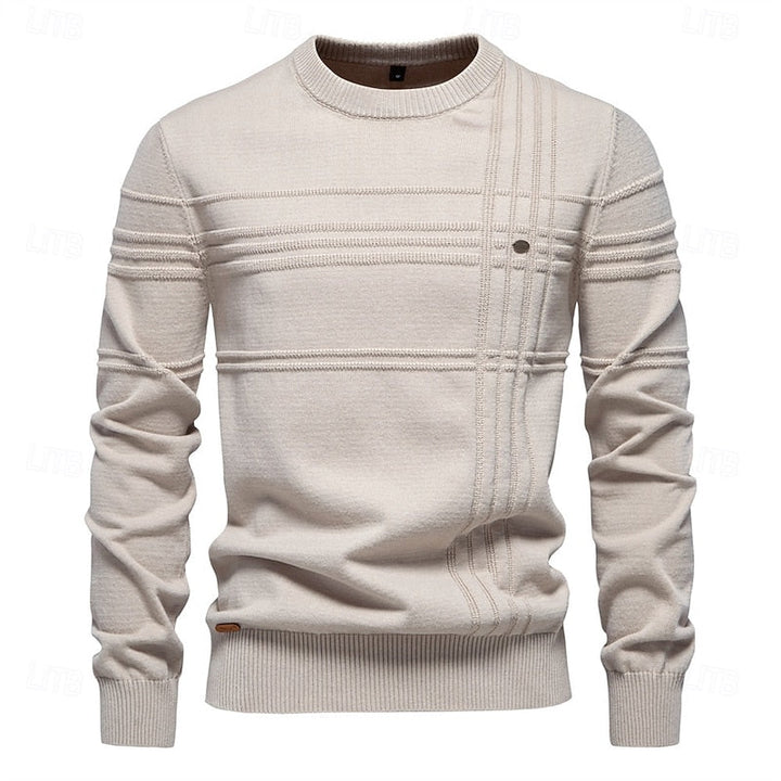 Textured Crewneck Sweater
