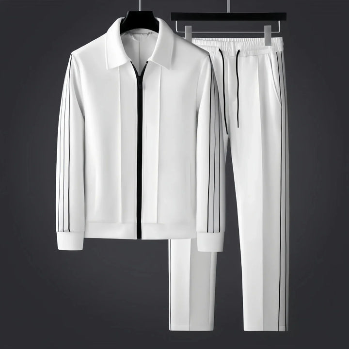 Men’s Athletic Tracksuit Set with Side Stripe