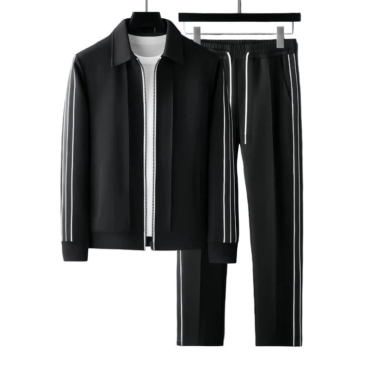 Men’s Athletic Tracksuit Set with Side Stripe