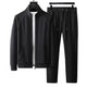 Athletic Tracksuit Set: Zip-Up Jacket and Pants