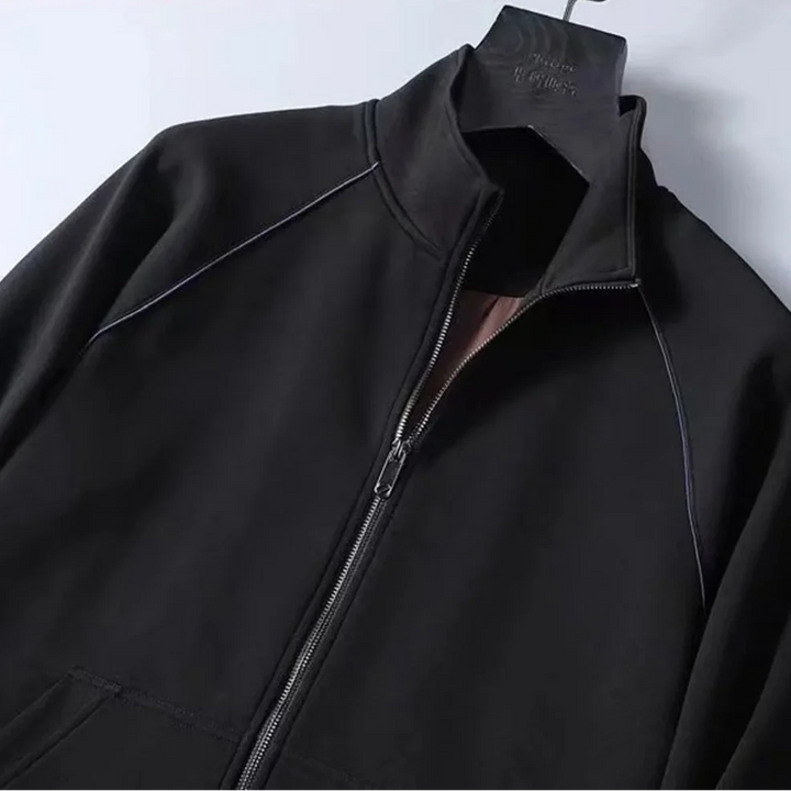 Athletic Tracksuit Set: Zip-Up Jacket and Pants
