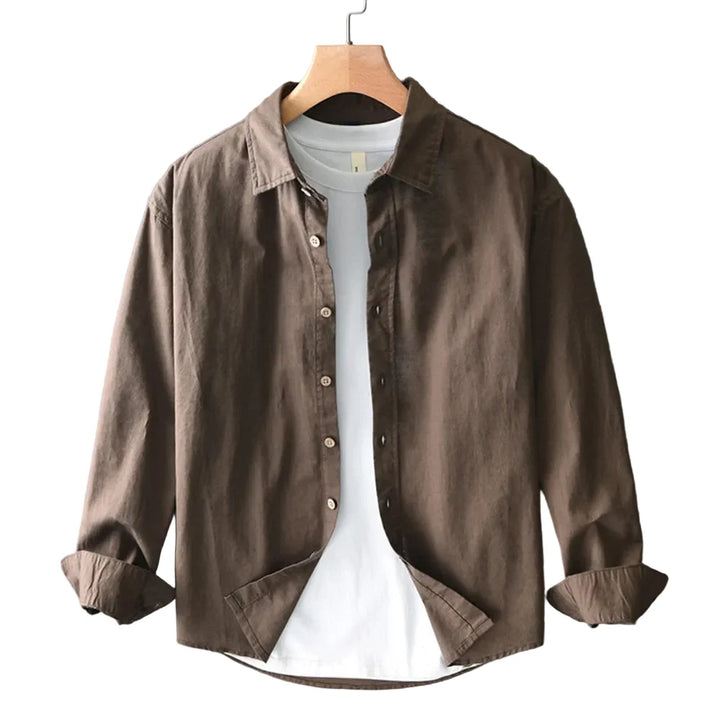 Men’s Long Sleeve Button-Up Overshirt
