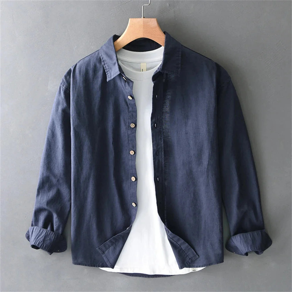 Men’s Long Sleeve Button-Up Overshirt