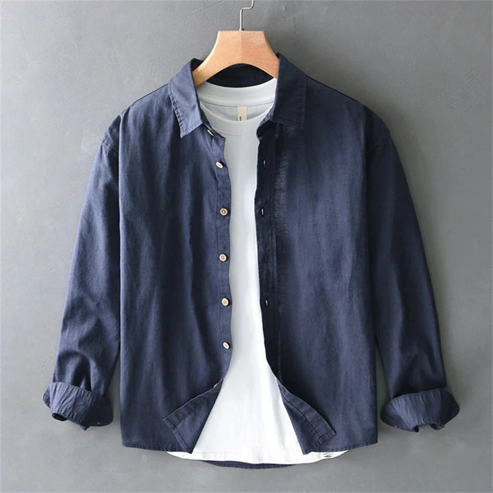 Men’s Long Sleeve Button-Up Overshirt