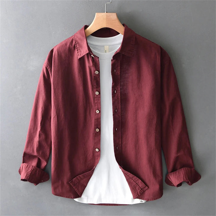 Men’s Long Sleeve Button-Up Overshirt