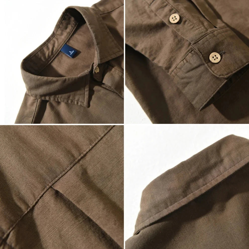 Men’s Long Sleeve Button-Up Overshirt