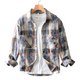 Men’s Long Sleeve Plaid Button-Up Shirt