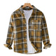 Long Sleeve Plaid Button-Up Shirt