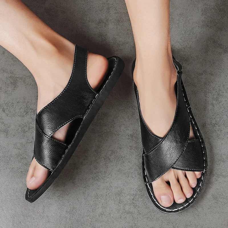 Men’s Slingback Sandals with Cushioned Sole