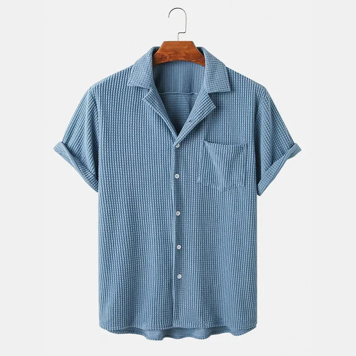 Men’s Short Sleeve Camp Collar Shirt