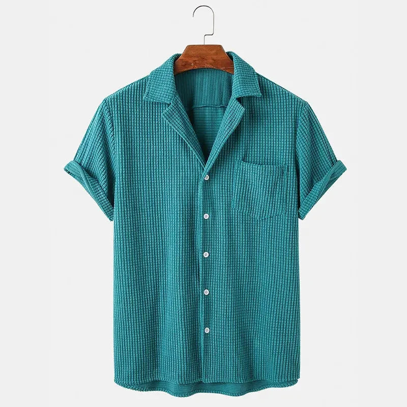Men’s Short Sleeve Camp Collar Shirt