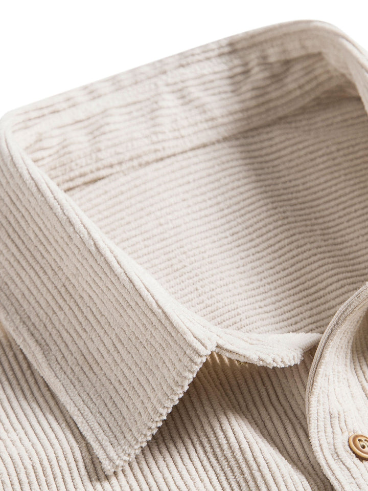 Men’s Short Sleeve Textured Button-Up Shirt