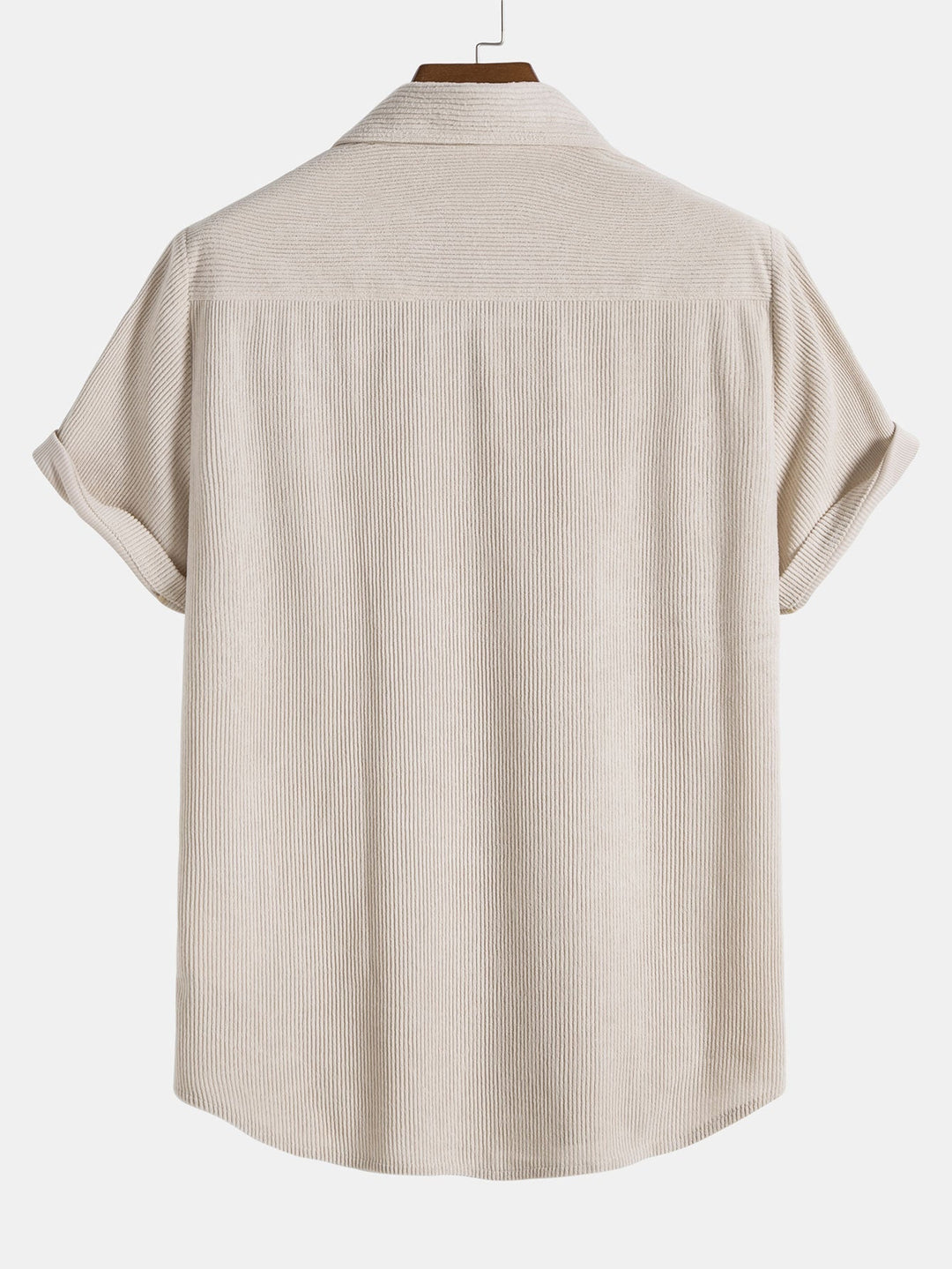 Men’s Short Sleeve Textured Button-Up Shirt