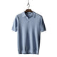Men’s Textured Knit Short Sleeve Polo