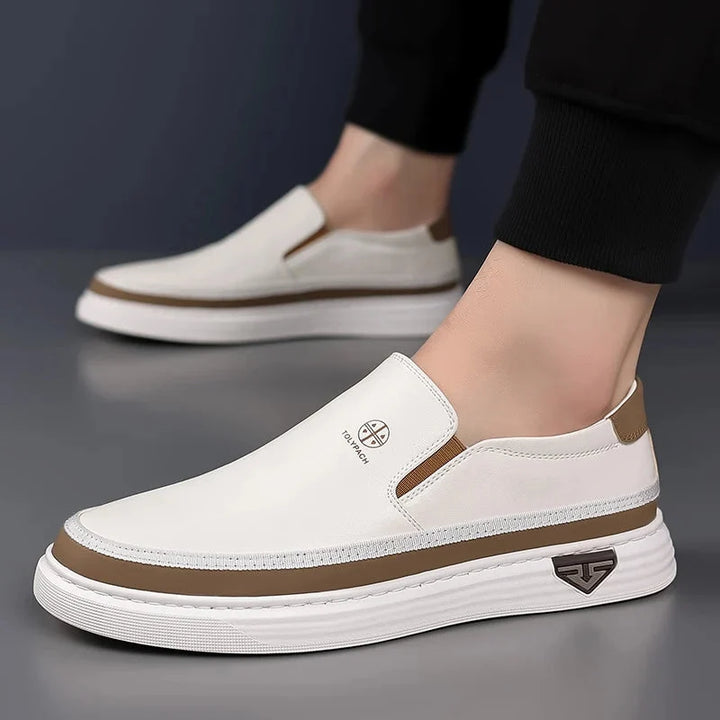 Two-Tone Slip-On Sneakers