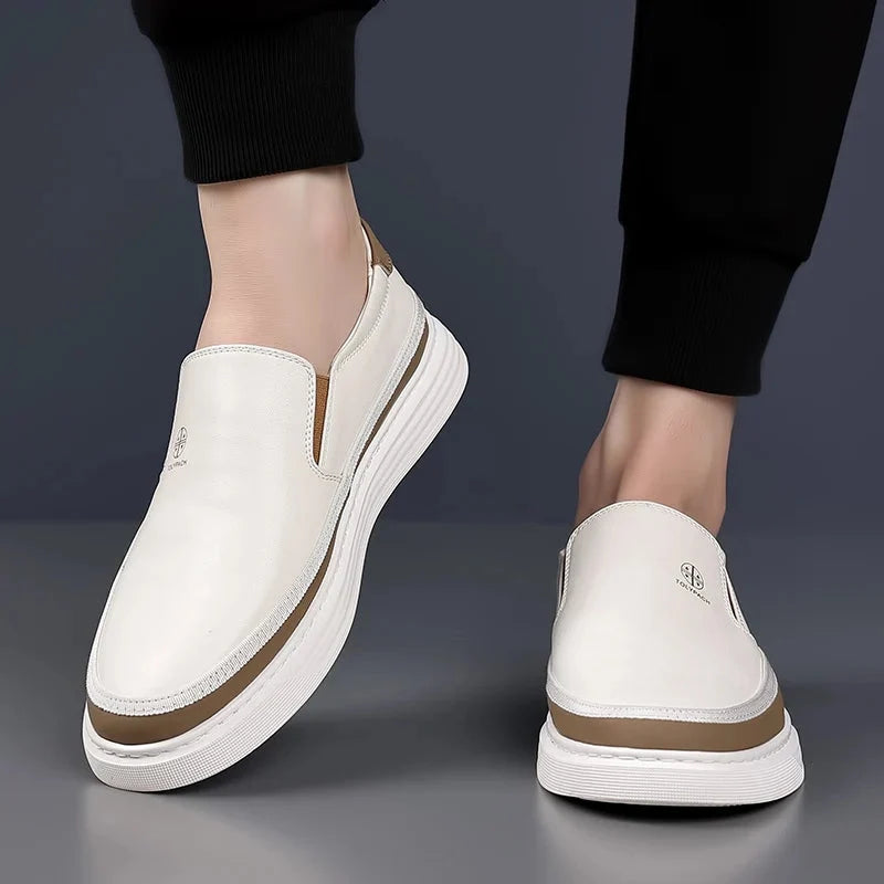 Two-Tone Slip-On Sneakers