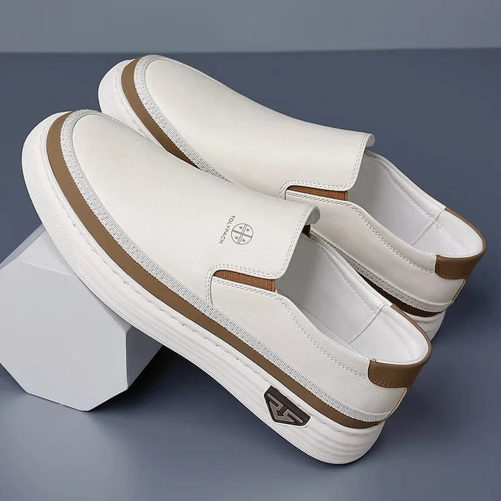 Two-Tone Slip-On Sneakers