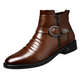 Western Buckle Ankle Boots